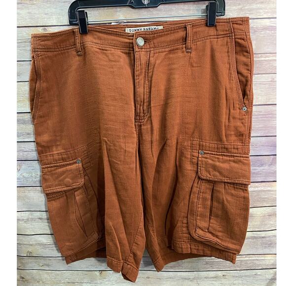 Tommy Bahama Other - Tommy Bahama Cargo Shorts Size 38 Rust Orange Cotton Utility Pockets